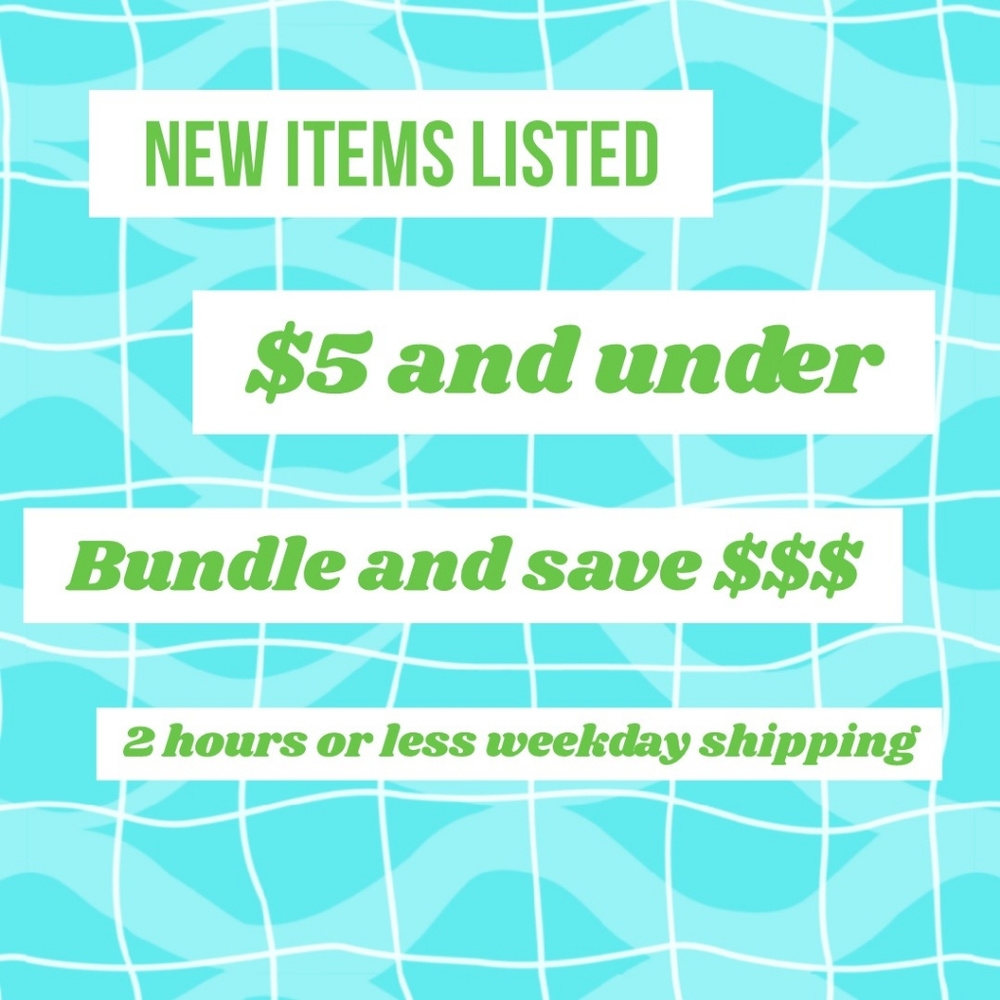 NEW ITEMS $5 and under